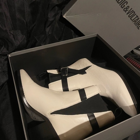 Zadig and Voltaire‎ Tyler Cecilia Vintage White Patent Leather boot size 6 - Picture 12 of 12